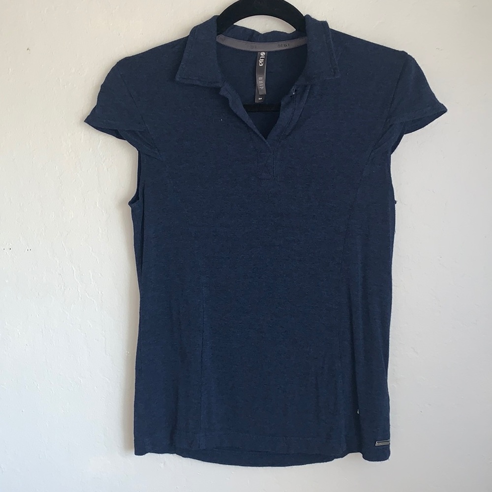 Lija navy blue golf shirt
